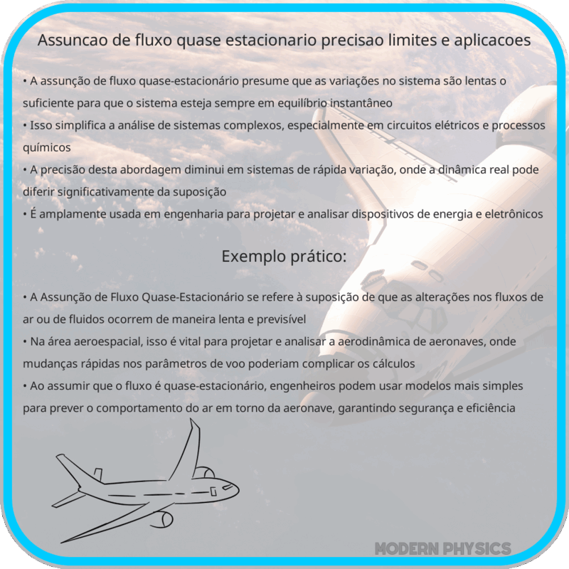 Assunção de Fluxo Quase-Estacionário: Precisão, Limites e Aplicações