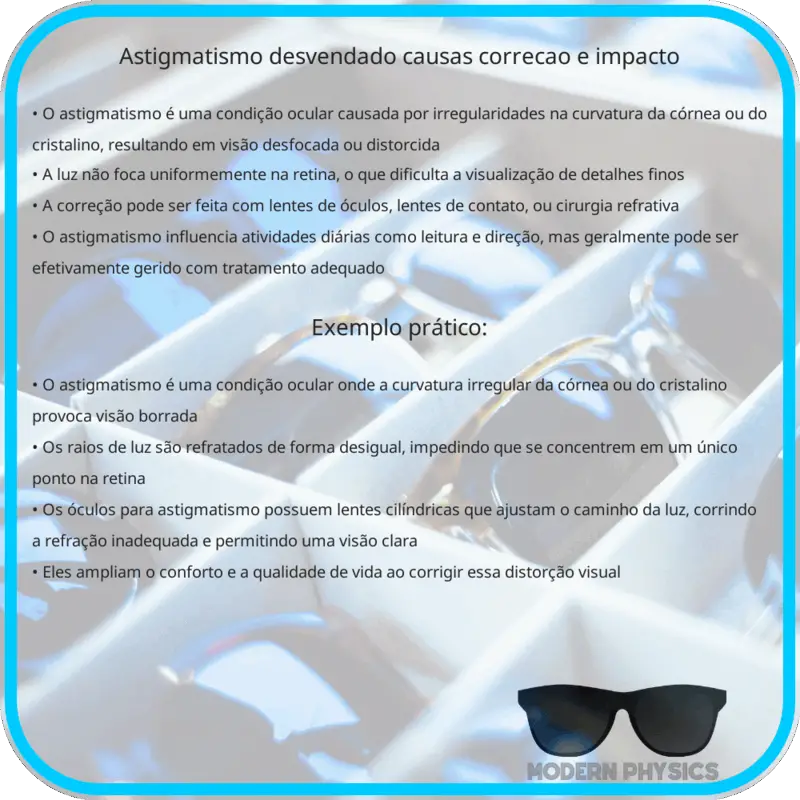 Astigmatismo Desvendado | Causas, Correção e Impacto