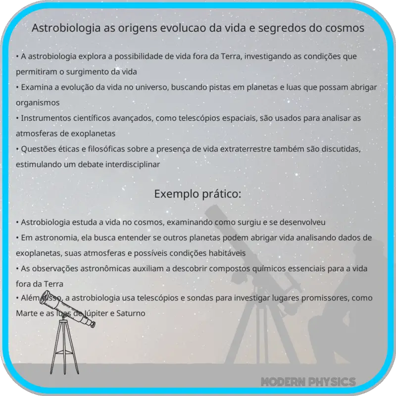 Astrobiologia: As Origens, Evolução da Vida e Segredos do Cosmos