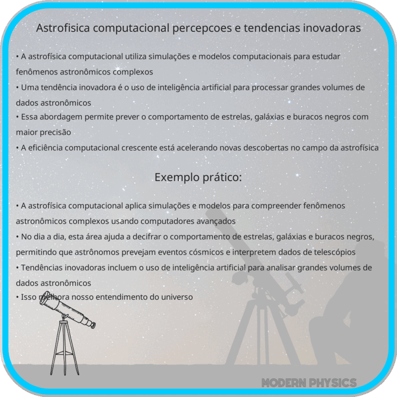 Astrofísica Computacional | Percepções e Tendências Inovadoras