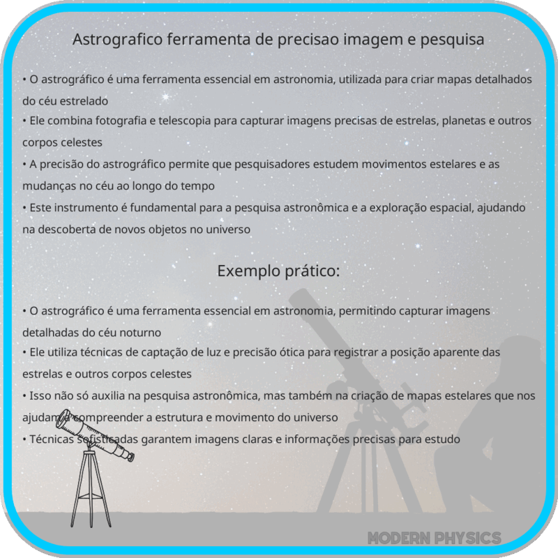 Astrográfico | Ferramenta de Precisão, Imagem e Pesquisa