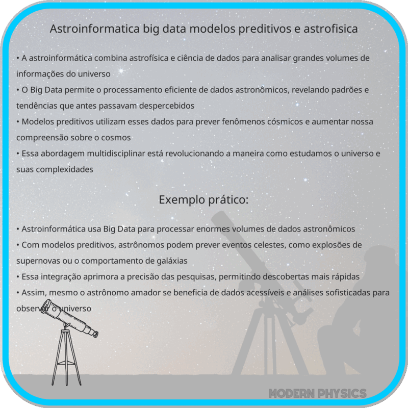 Astroinformática | Big Data, Modelos Preditivos e Astrofísica