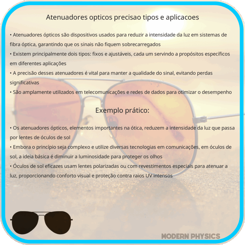 Atenuadores Ópticos: Precisão, Tipos e Aplicações