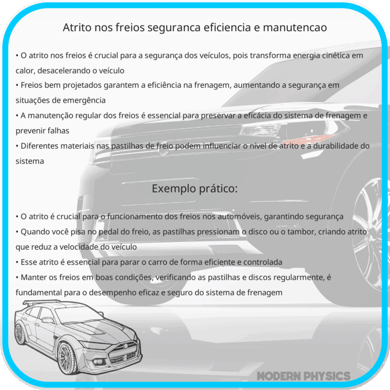Atrito nos Freios | Segurança, Eficiência e Manutenção