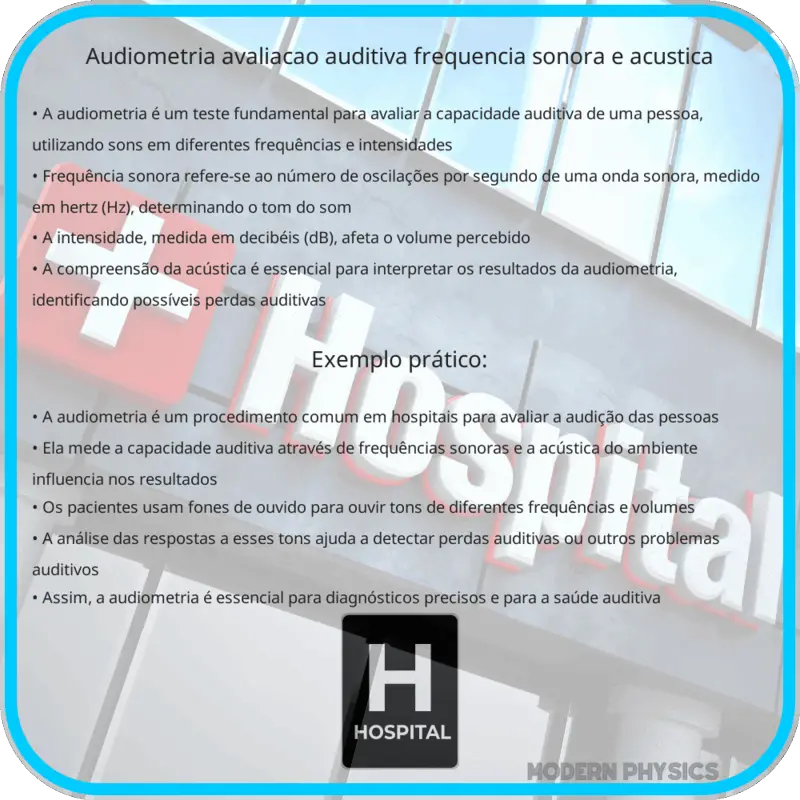 Audiometria: Avaliação Auditiva, Frequência Sonora e Acústica