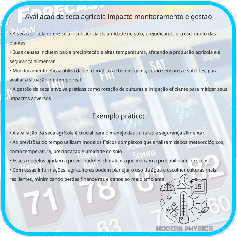 Avaliação da Seca Agrícola | Impacto, Monitoramento e Gestão