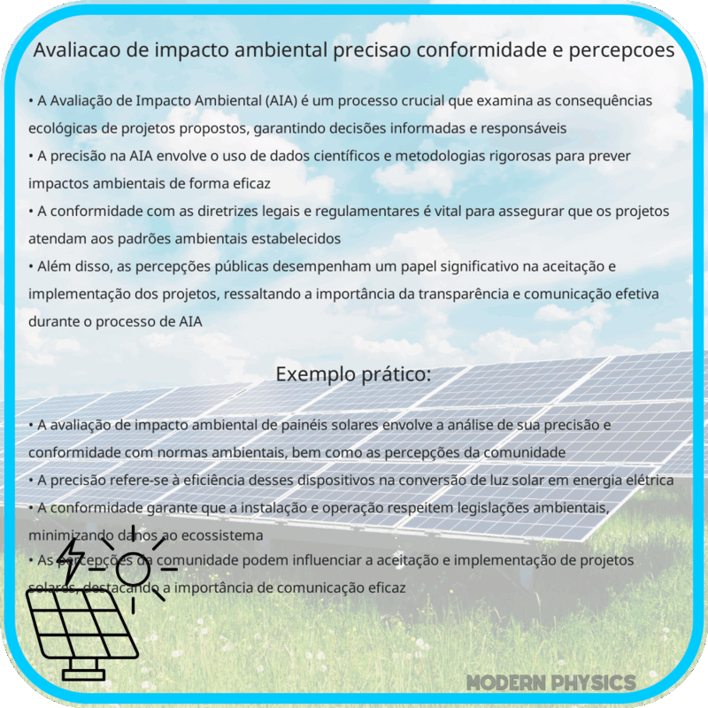 Avaliação de Impacto Ambiental | Precisão, Conformidade e Percepções