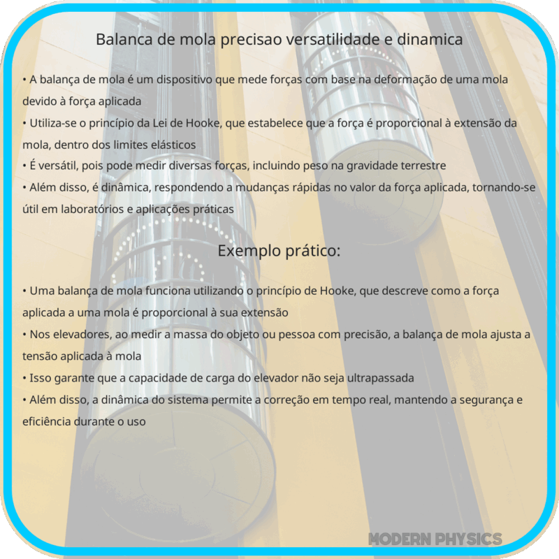 Balança de Mola: Precisão, Versatilidade e Dinâmica