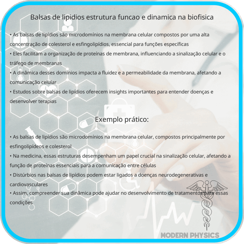 Balsas de Lipídios | Estrutura, Função e Dinâmica na Biofísica