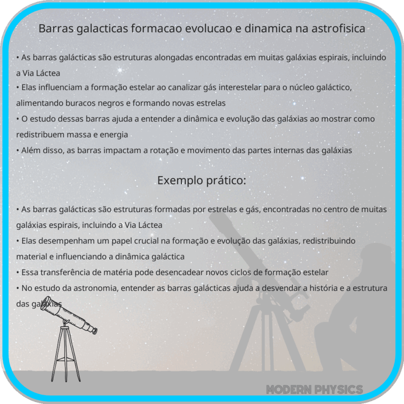 Barras Galácticas | Formação, Evolução e Dinâmica na Astrofísica