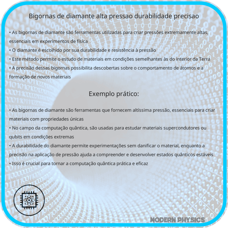 Bigornas de Diamante | Alta Pressão, Durabilidade & Precisão