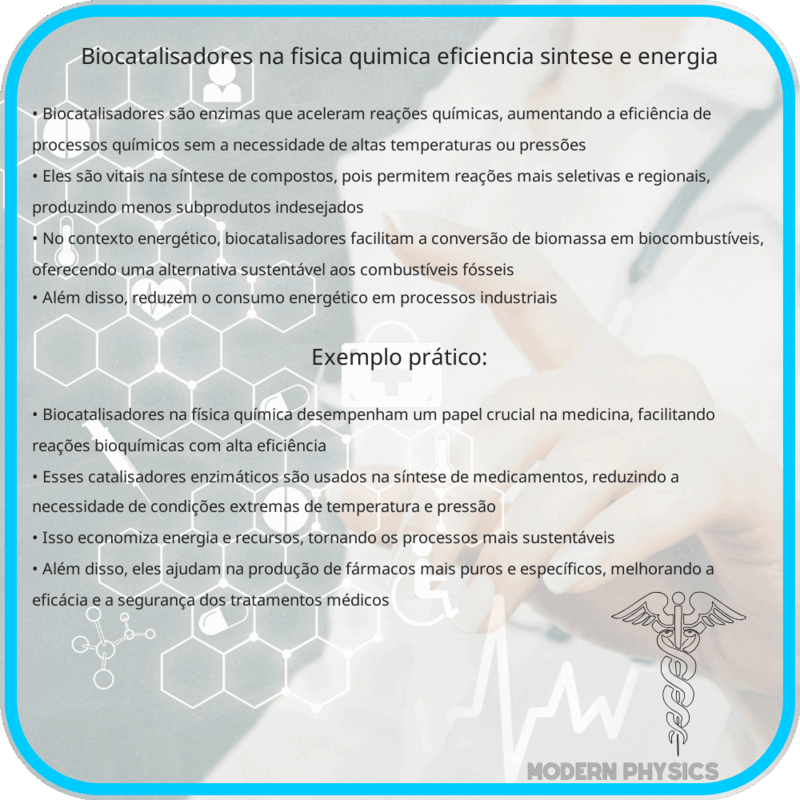 Biocatalisadores na Física Química | Eficiência, Síntese e Energia
