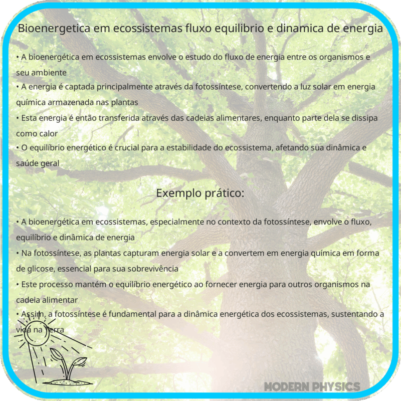 Bioenergética em Ecossistemas | Fluxo, Equilíbrio e Dinâmica de Energia