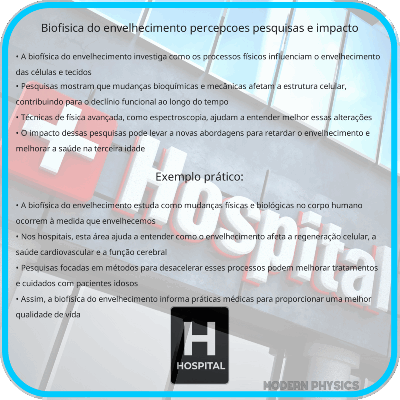 Biofísica do Envelhecimento | Percepções, Pesquisas e Impacto