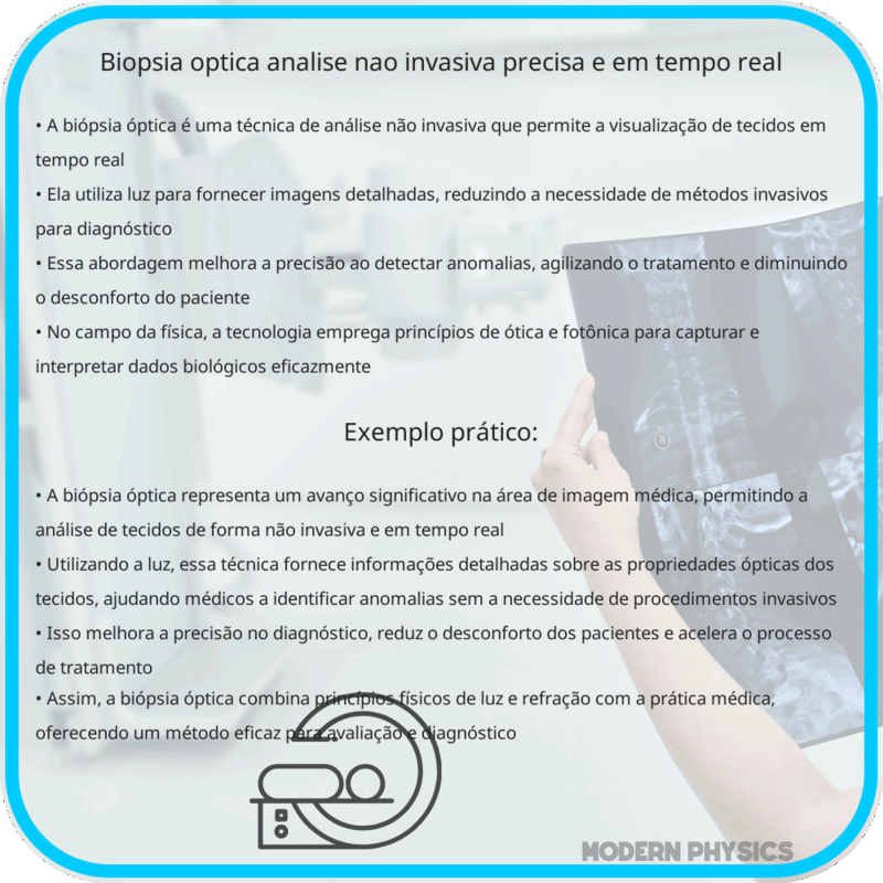 Biópsia Óptica | Análise Não Invasiva, Precisa e em Tempo Real