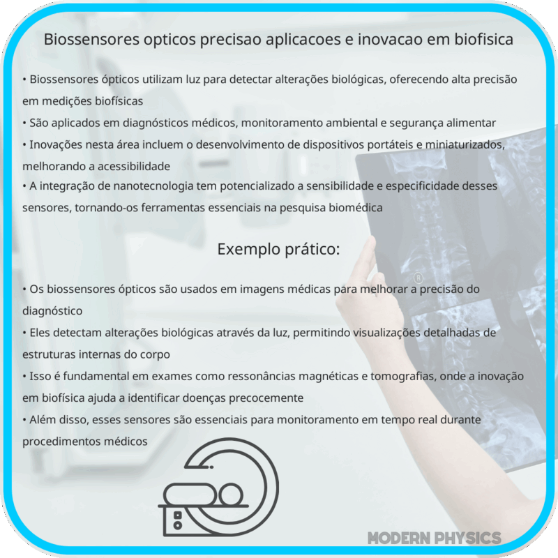 Biossensores Ópticos | Precisão, Aplicações e Inovação em Biofísica