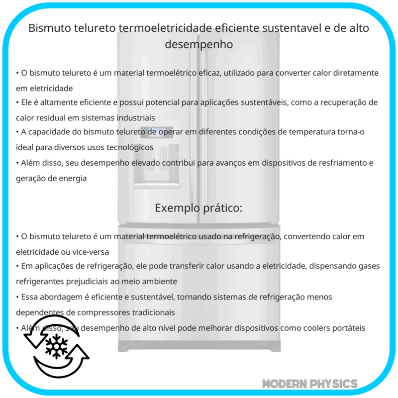Bismuto Telureto | Termoeletricidade Eficiente, Sustentável e de Alto Desempenho