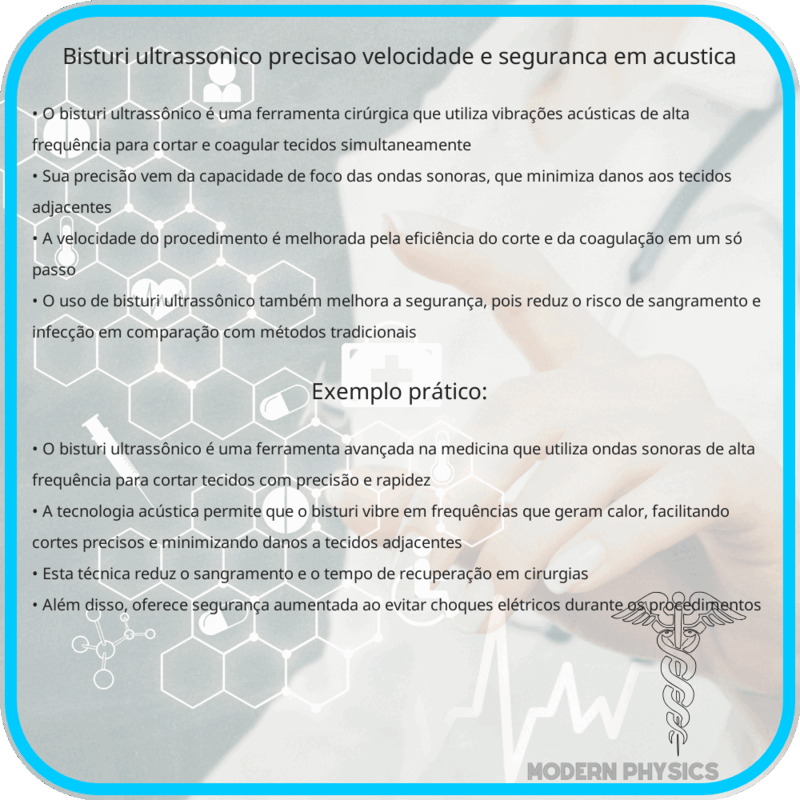 Bisturi Ultrassônico | Precisão, Velocidade e Segurança em Acústica
