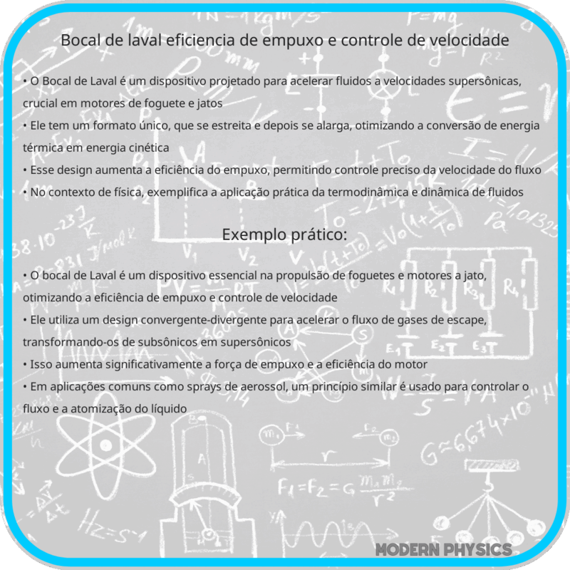 Bocal De Laval | Eficiência de Empuxo e Controle de Velocidade