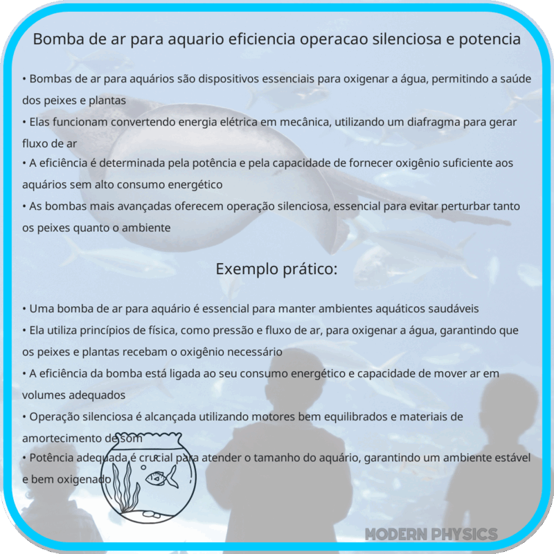 Bomba de Ar para Aquário | Eficiência, Operação Silenciosa e Potência