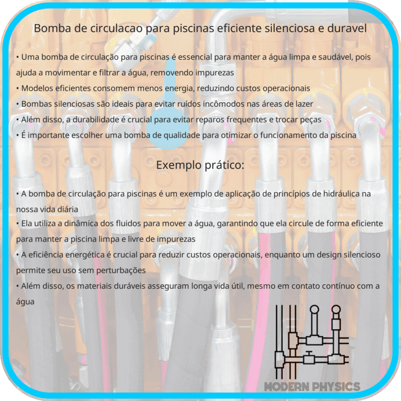 Bomba de Circulação para Piscinas | Eficiente, Silenciosa e Durável