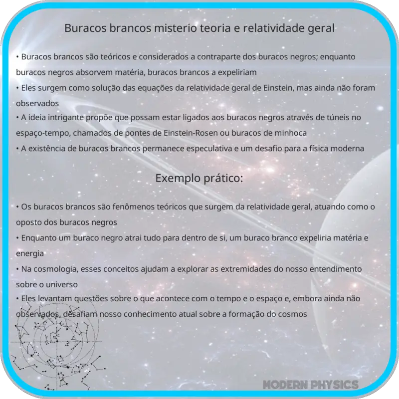 Buracos Brancos | Mistério, Teoria e Relatividade Geral
