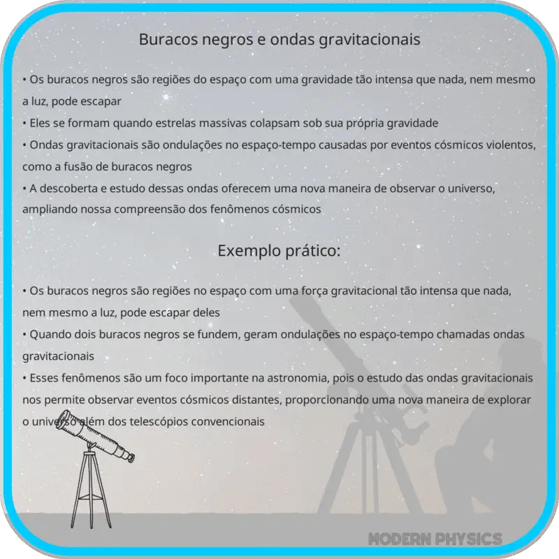 Buracos Negros e Ondas Gravitacionais