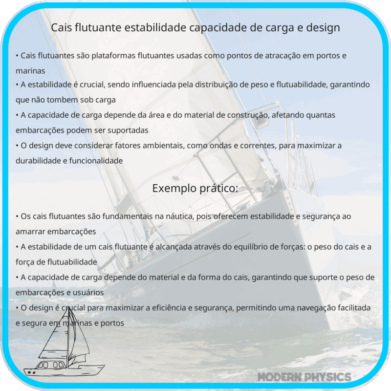 Cais Flutuante | Estabilidade, Capacidade de Carga e Design