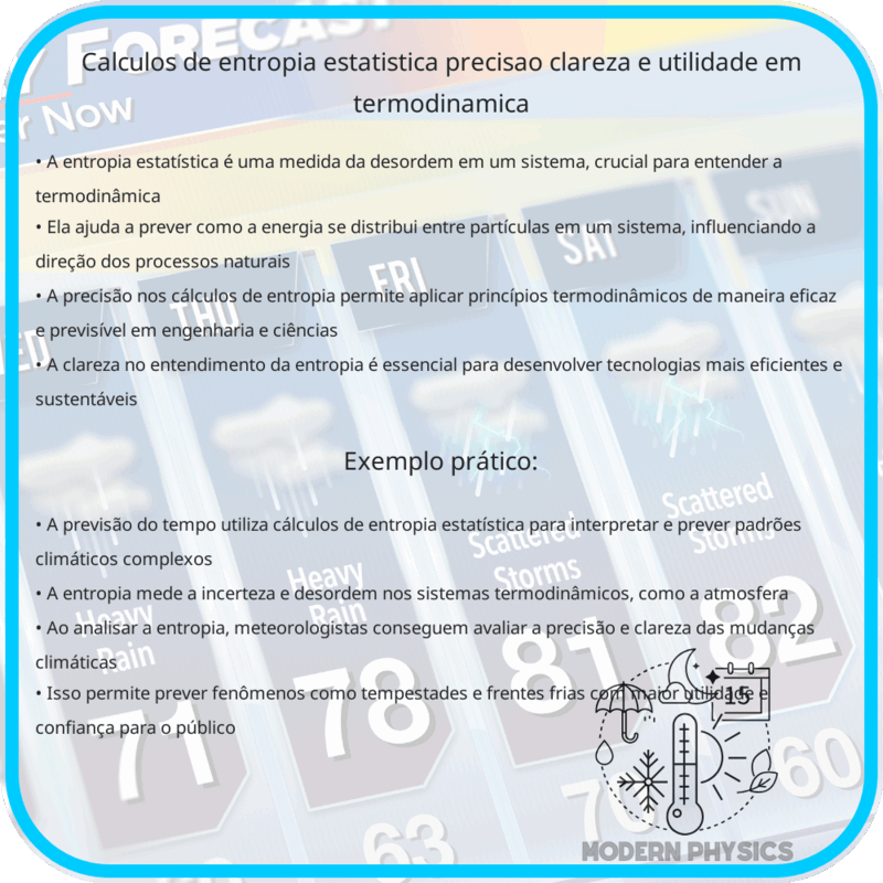 Cálculos de Entropia Estatística | Precisão, Clareza e Utilidade em Termodinâmica