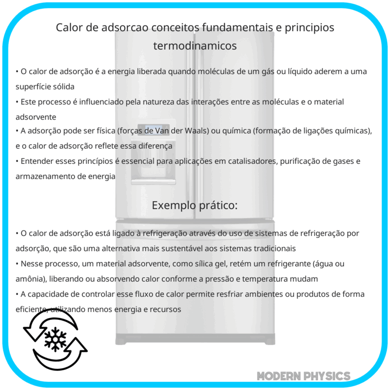 Calor de Adsorção | Conceitos Fundamentais e Princípios Termodinâmicos