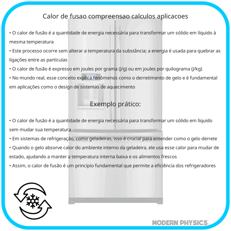 Calor de Fusão | Compreensão, Cálculos & Aplicações