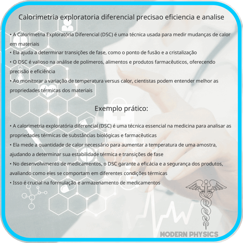 Calorimetria Exploratória Diferencial | Precisão, Eficiência e Análise