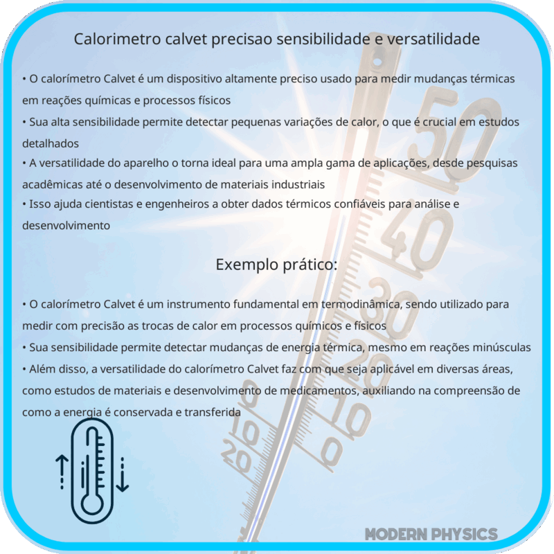 Calorímetro Calvet | Precisão, Sensibilidade e Versatilidade