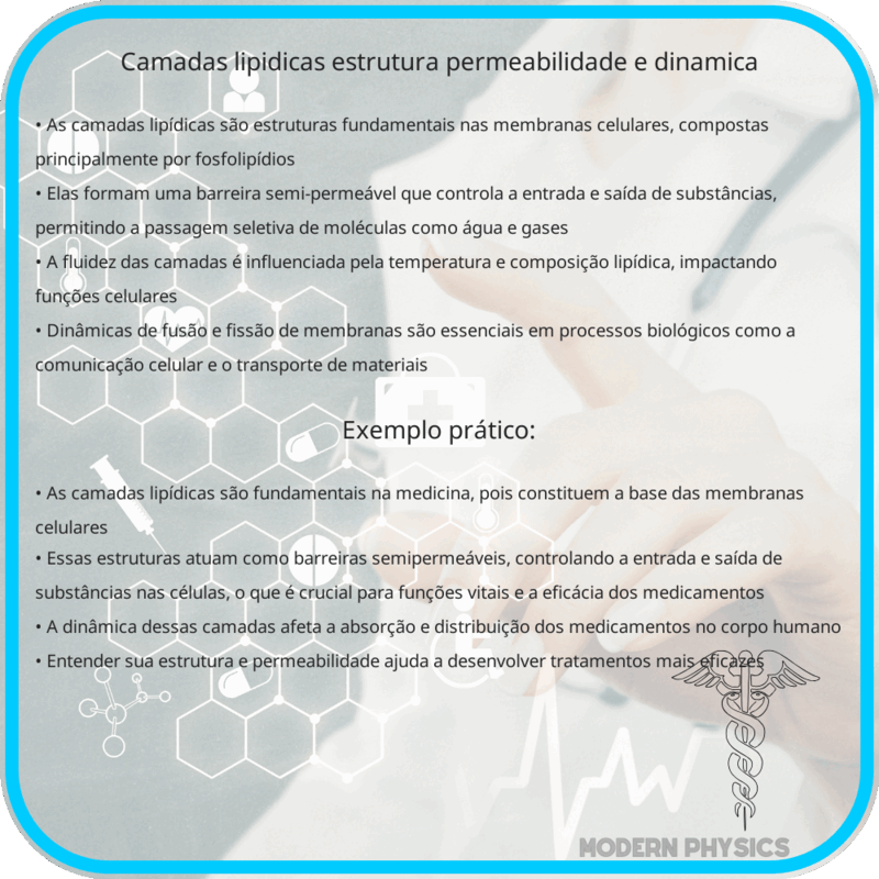 Camadas Lipídicas | Estrutura, Permeabilidade e Dinâmica