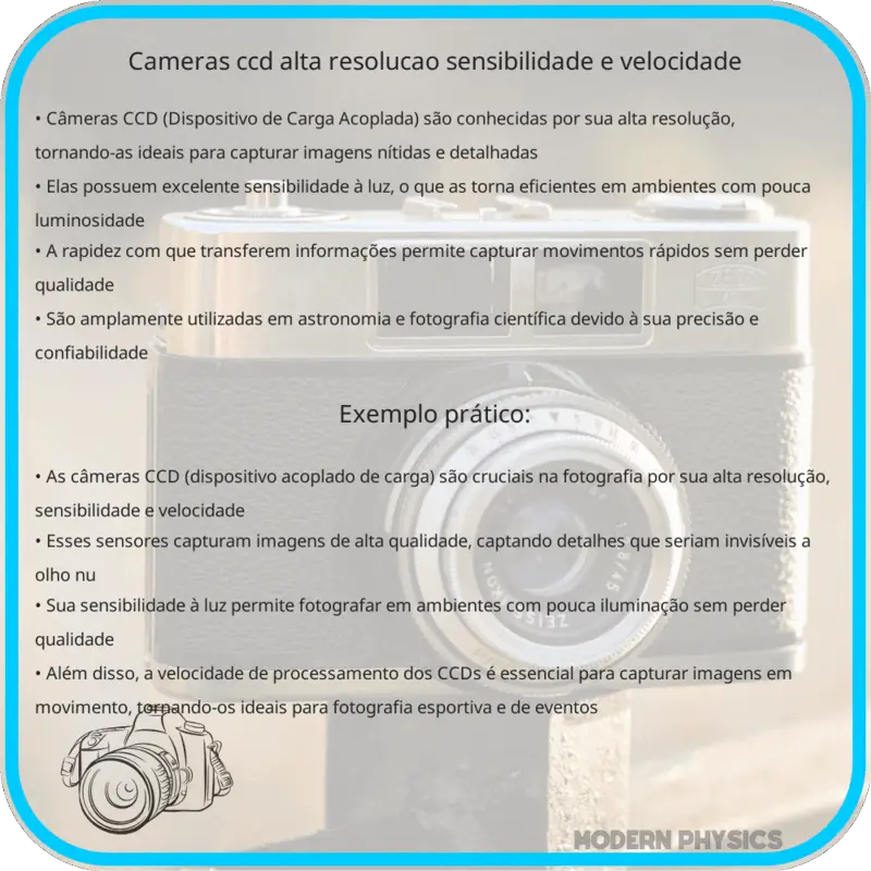 Câmeras CCD: Alta Resolução, Sensibilidade e Velocidade