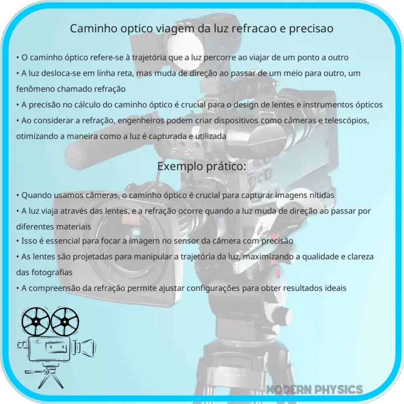 Caminho Óptico | Viagem da Luz, Refração e Precisão