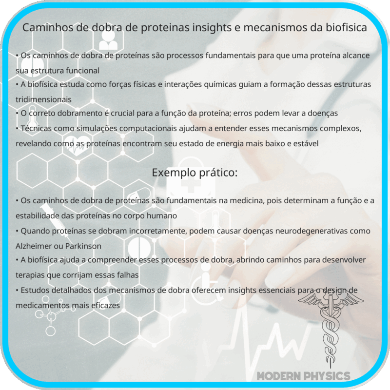 Caminhos de Dobra de Proteínas | Insights e Mecanismos da Biofísica