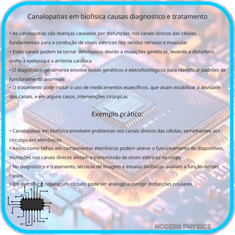 Canalopatias em Biofísica | Causas, Diagnóstico e Tratamento