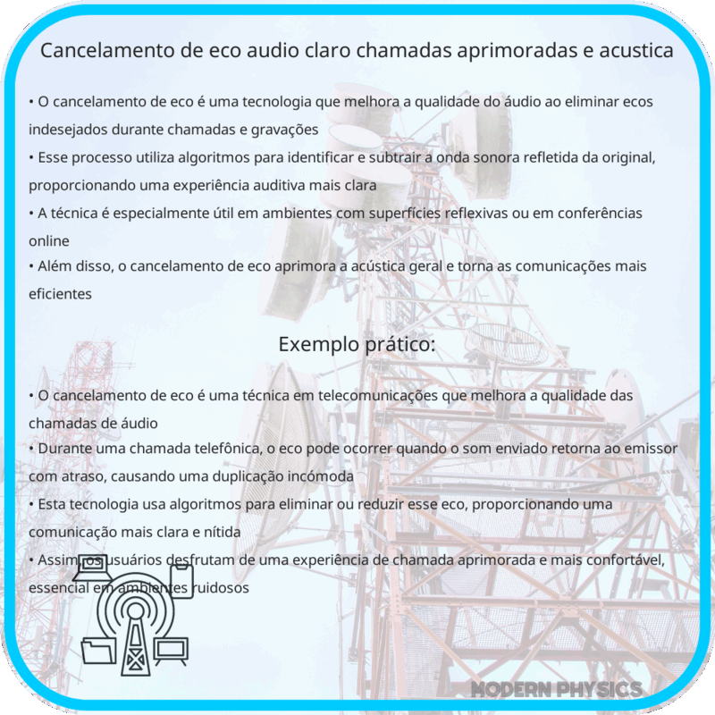 Cancelamento de Eco | Áudio Claro, Chamadas Aprimoradas e Acústica