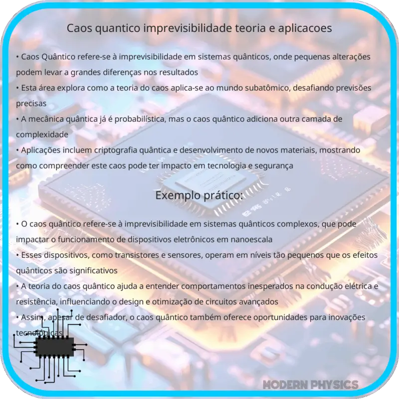 Caos Quântico | Imprevisibilidade, Teoria e Aplicações