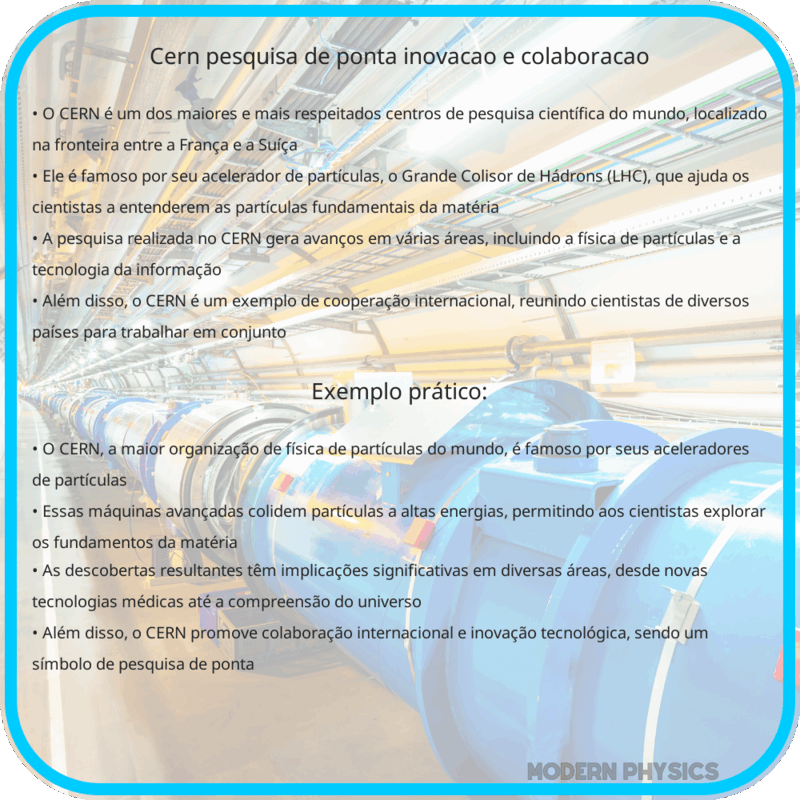 CERN | Pesquisa de Ponta, Inovação e Colaboração