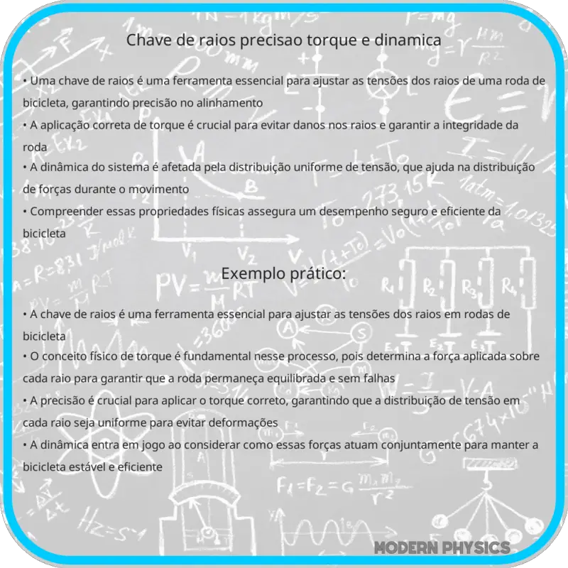 Chave de Raios | Precisão, Torque e Dinâmica