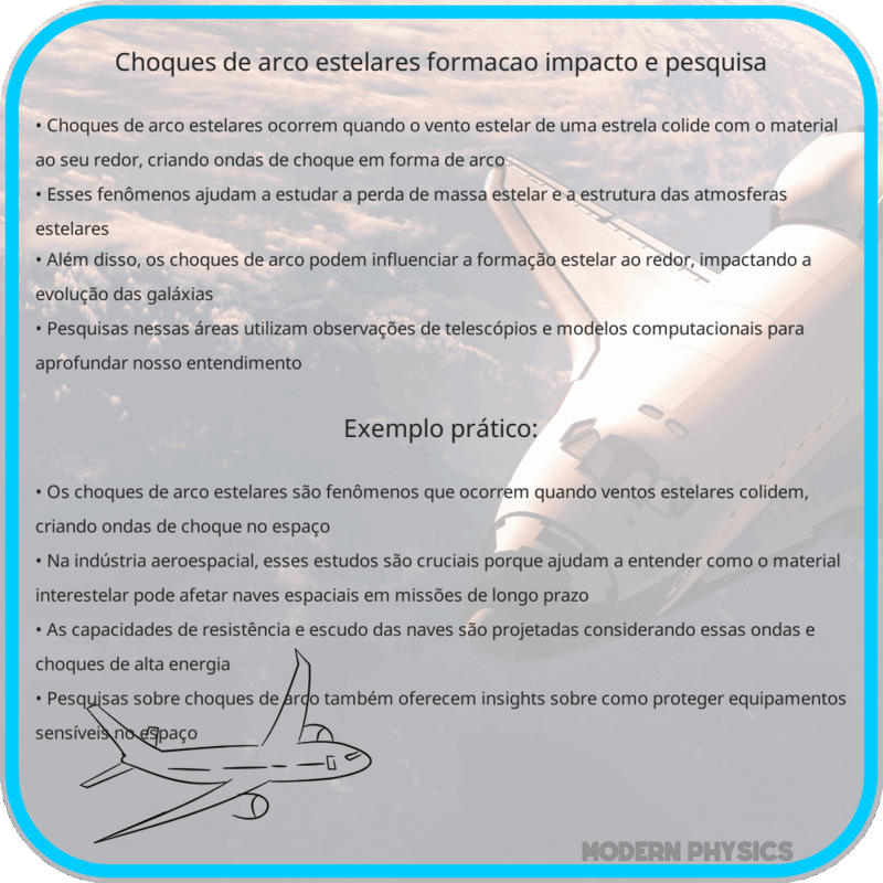 Choques de Arco Estelares | Formação, Impacto e Pesquisa