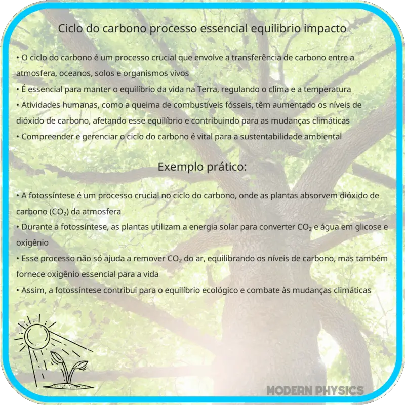 Ciclo do Carbono | Processo Essencial, Equilíbrio & Impacto