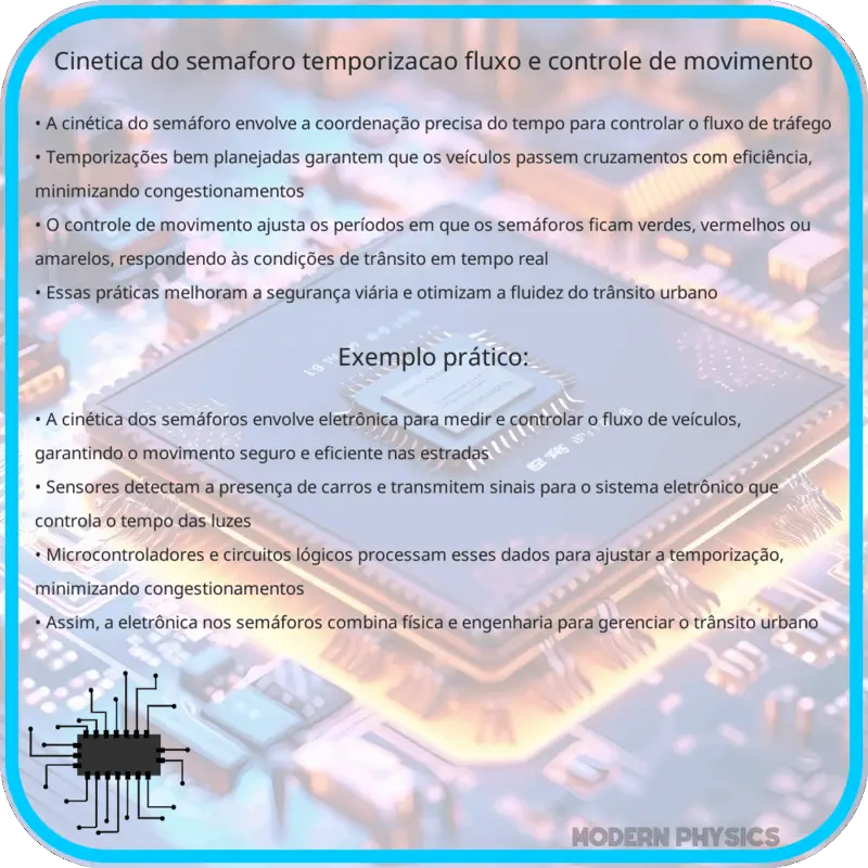 Cinética do Semáforo | Temporização, Fluxo e Controle de Movimento