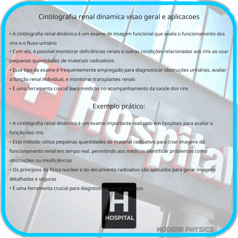 Cintilografia Renal Dinâmica | Visão Geral e Aplicações