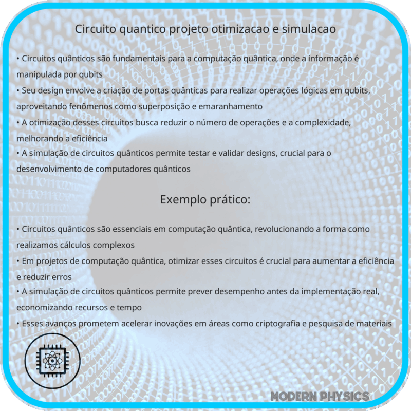 Circuito Quântico | Projeto, Otimização e Simulação