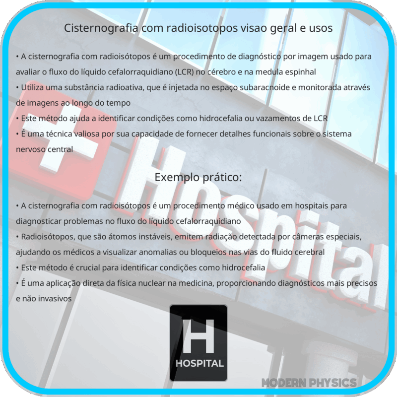 Cisternografia com Radioisótopos | Visão Geral e Usos