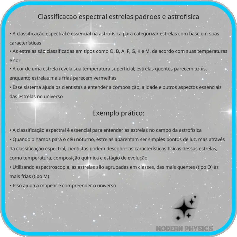 Classificação Espectral | Estrelas, Padrões e Astrofísica