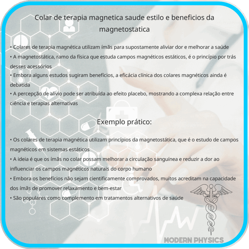 Colar de Terapia Magnética | Saúde, Estilo e Benefícios da Magnetostática